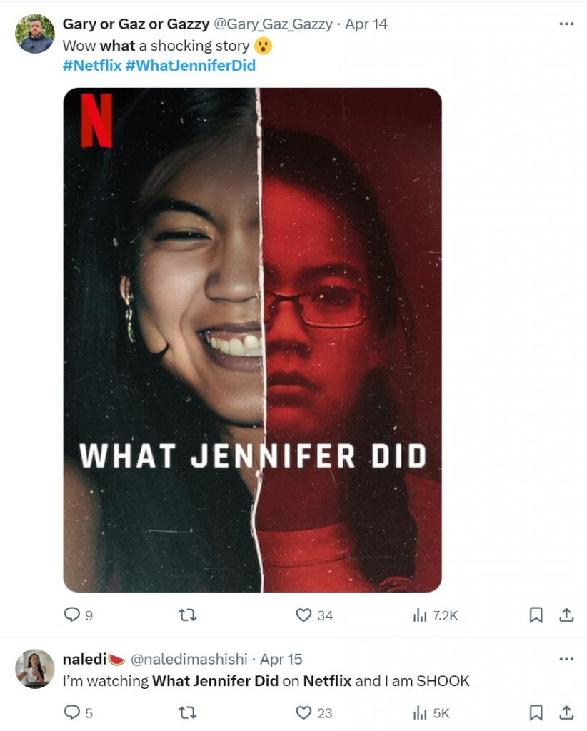 what jennifer did twitte reviews