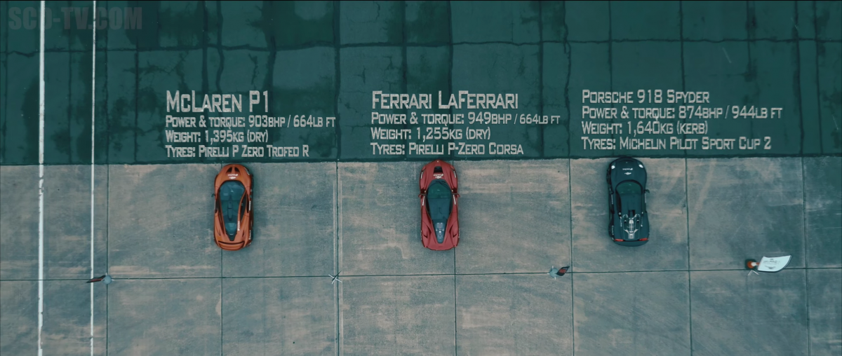 Laferrari Spyder Mclaren P1 Dragrace