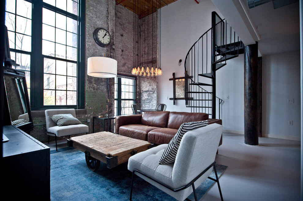 appartement industrieel staal beton hout5