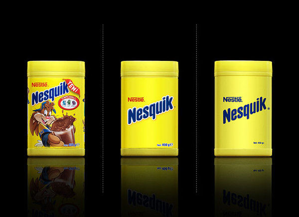 Merken minimalistich design nesquik
