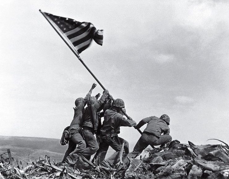 Flag raising on Uwo Jima-meest iconische foto's-MAN MAN