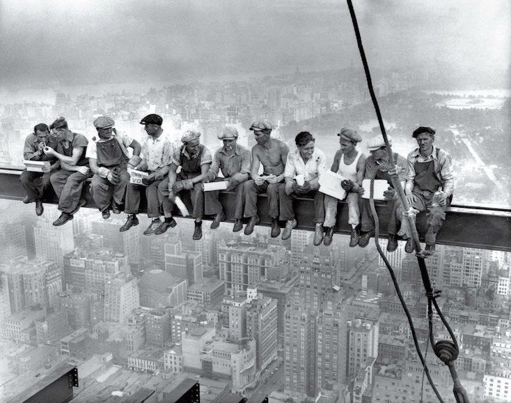 lunch atop a skyscraper-meest iconische foto's -MAN MAN