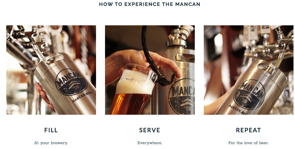 Man Man biertap to go ManCan