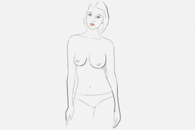 asymmetrische borsten