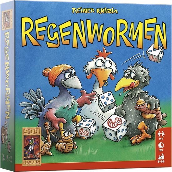 Regenwormen spel voor 2 personen