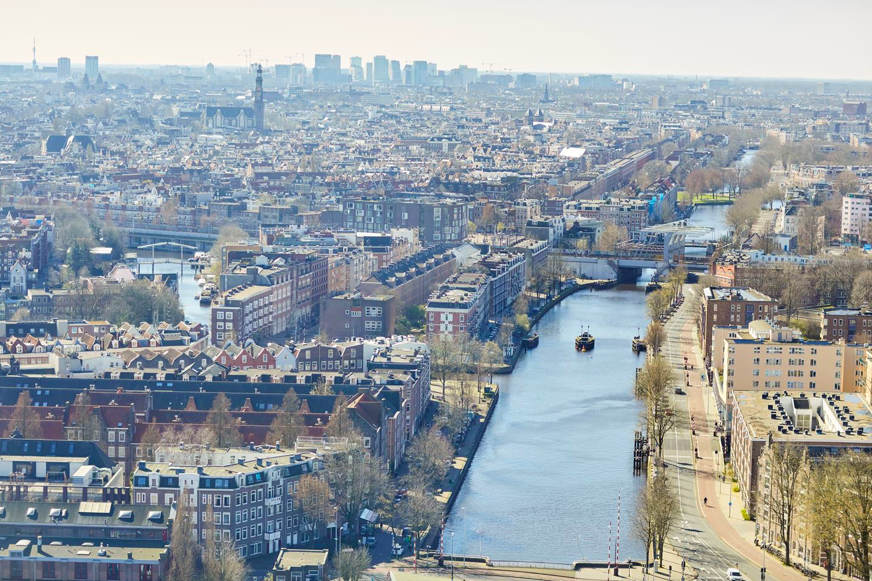 uitzicht skyline Amsterdam