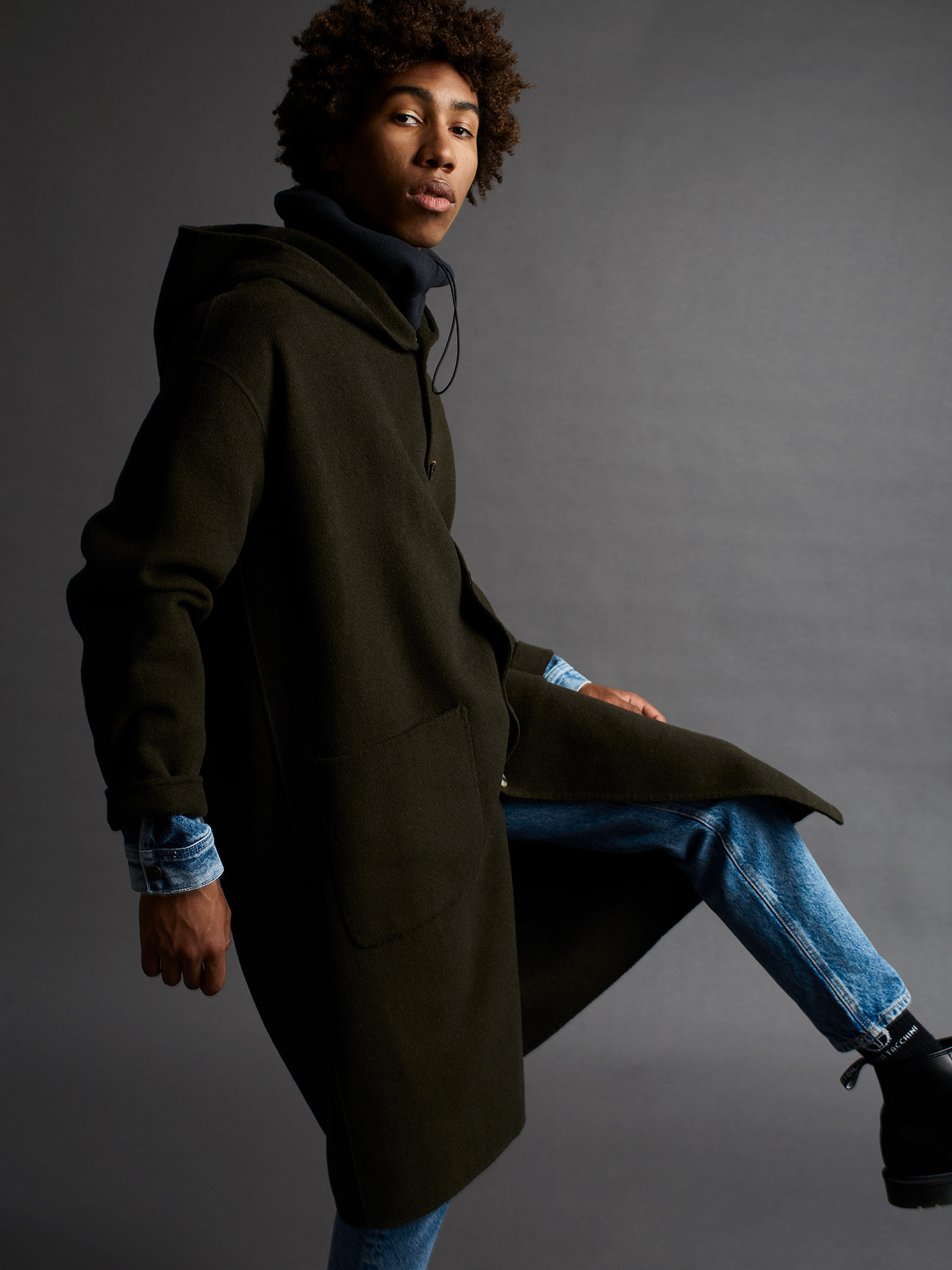 parka jeans outfit herfst heren