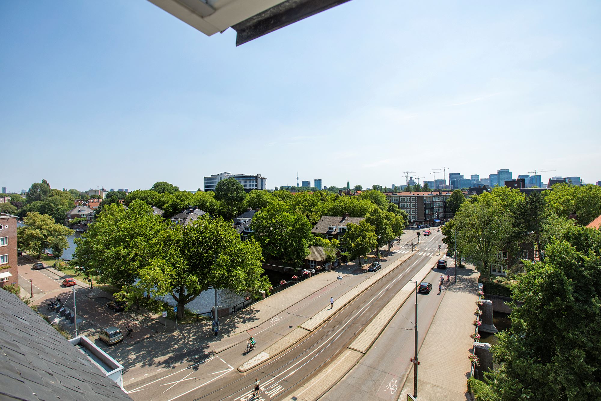 uitzicht van penthouse amsterdam zuid