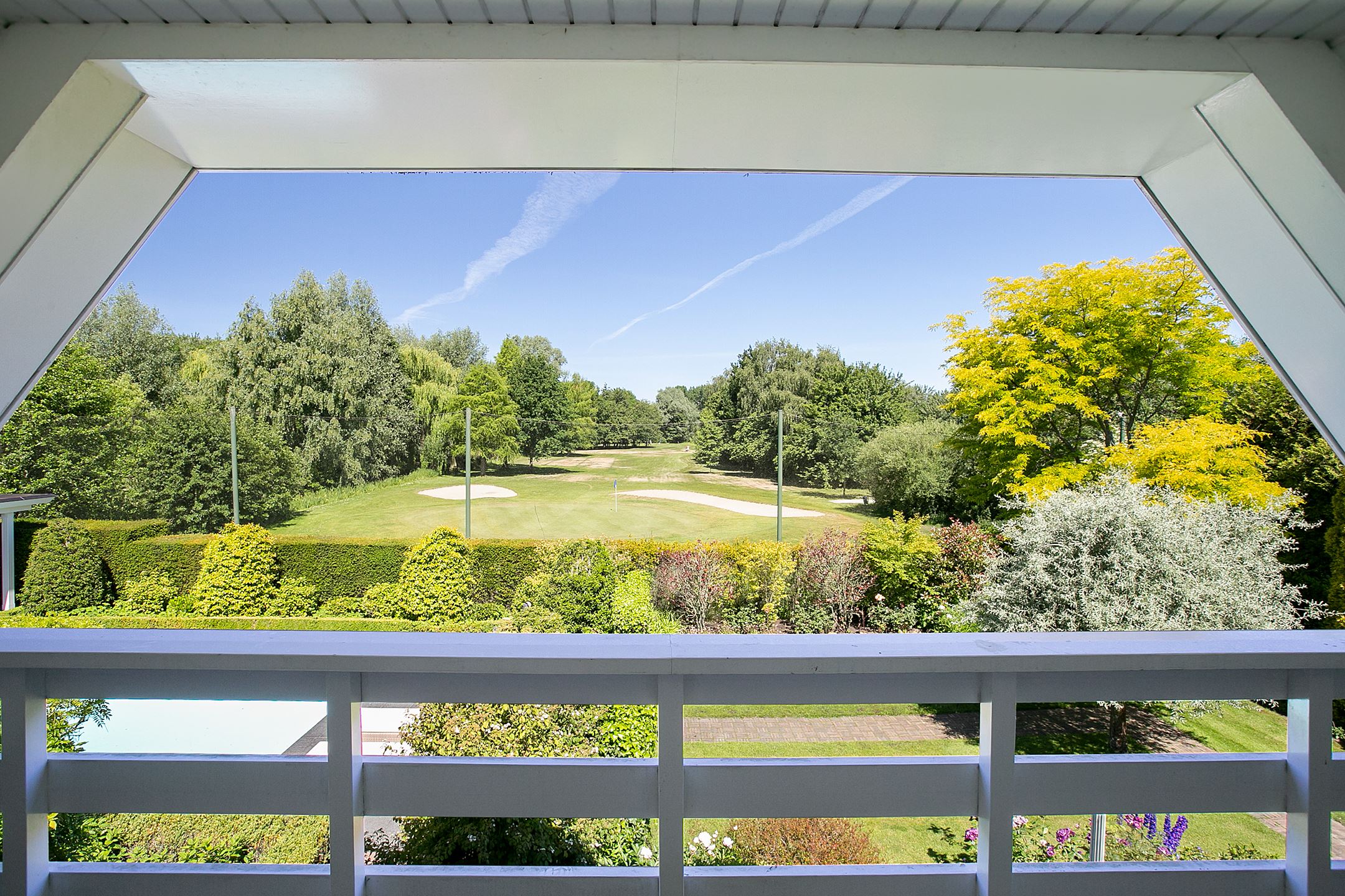 golfbaan in achtertuin