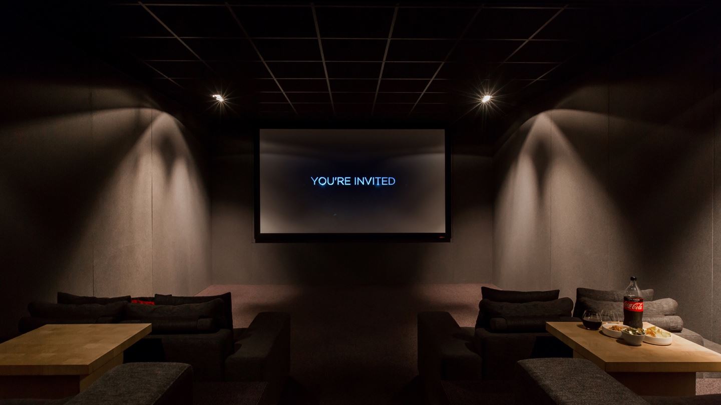 Bioscoopzaal luxe villa funda