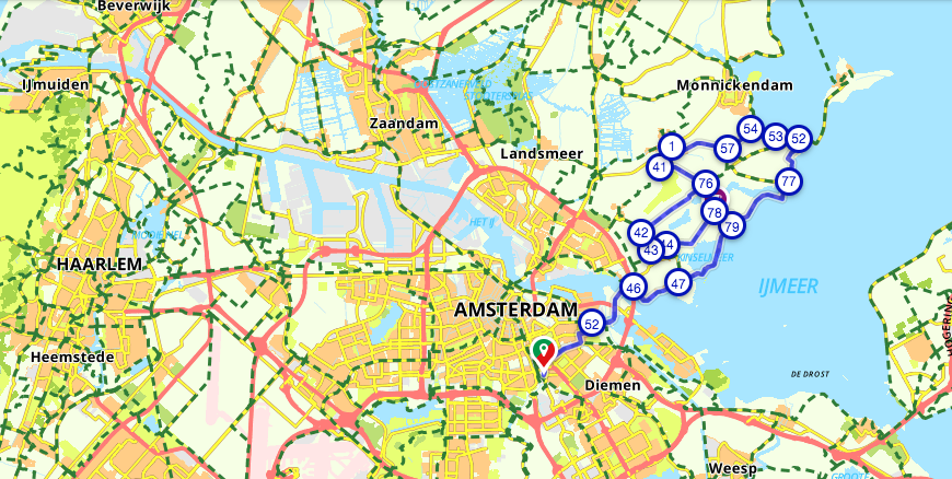 buiksloterdijkroute mooie fietsroute in Nederland