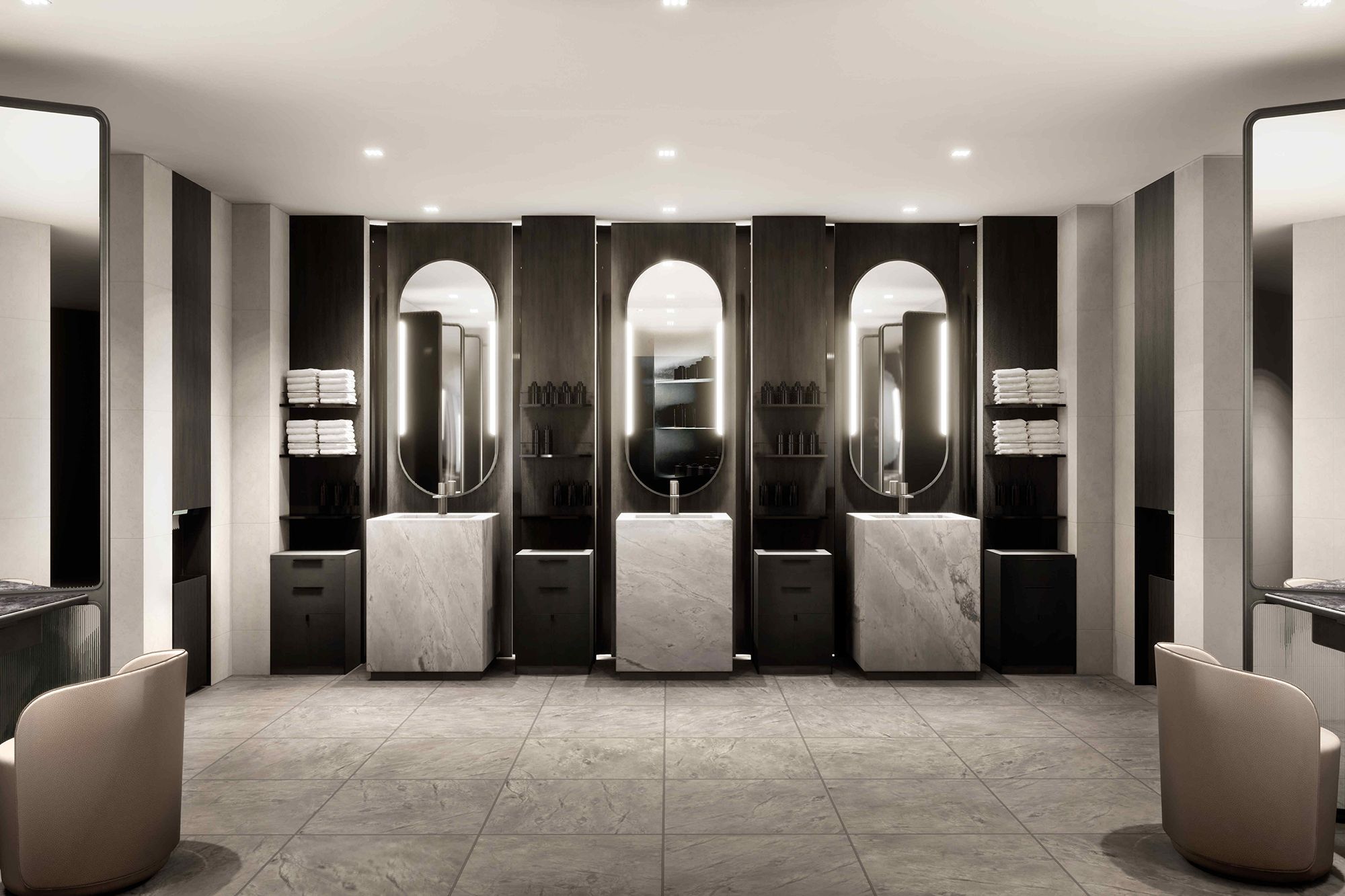 douche sportschool luxe