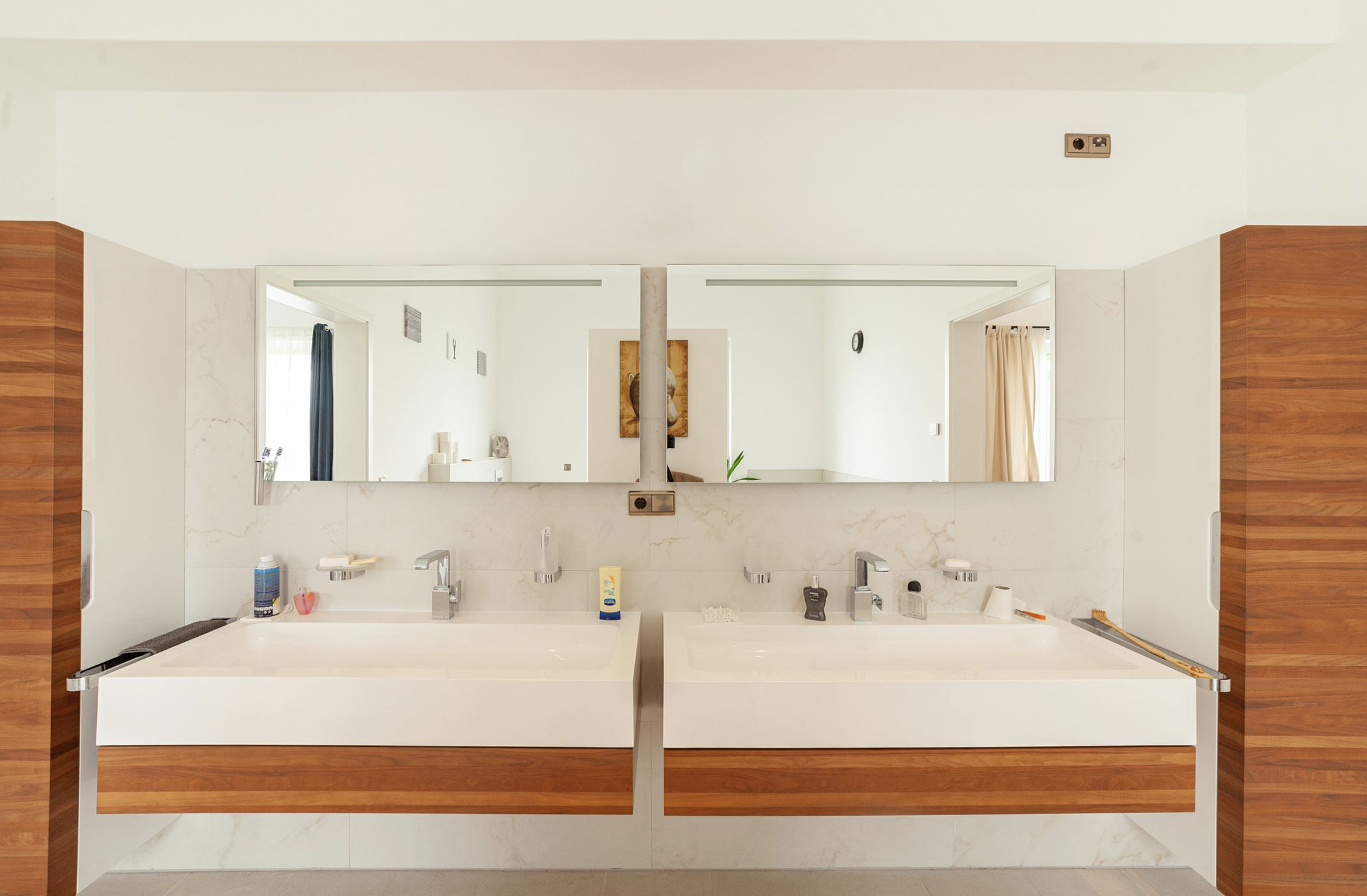 Badkamer in mega villa in Duitsland