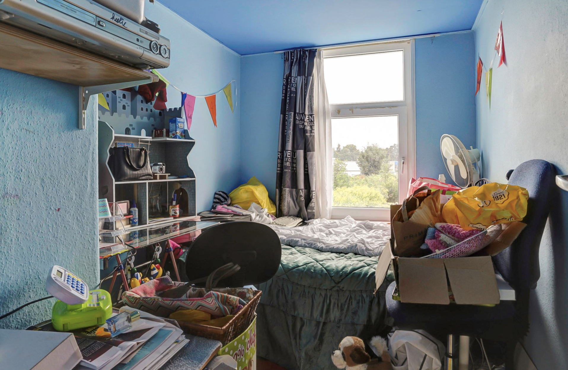 Slaapkamer is rotzooi