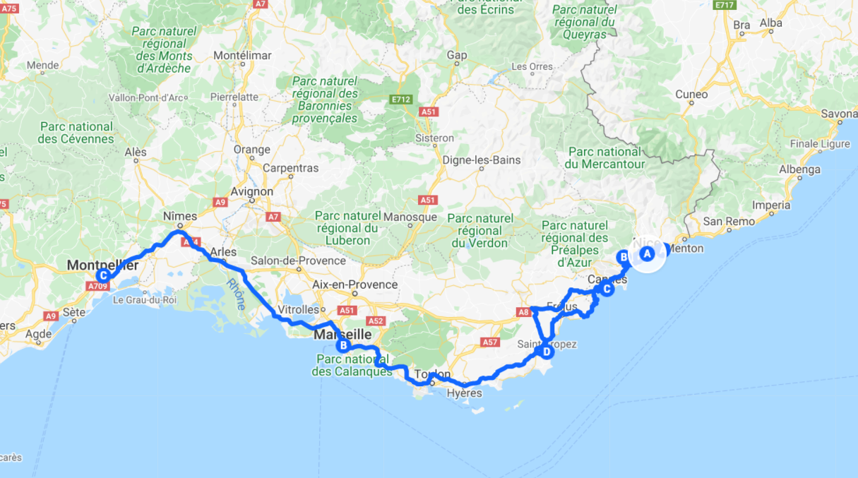 camperroute frankrijk