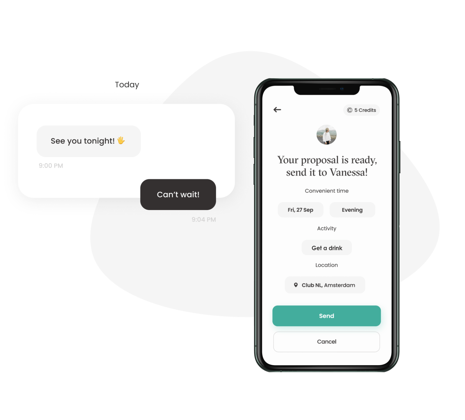 date voorstel Vibe app