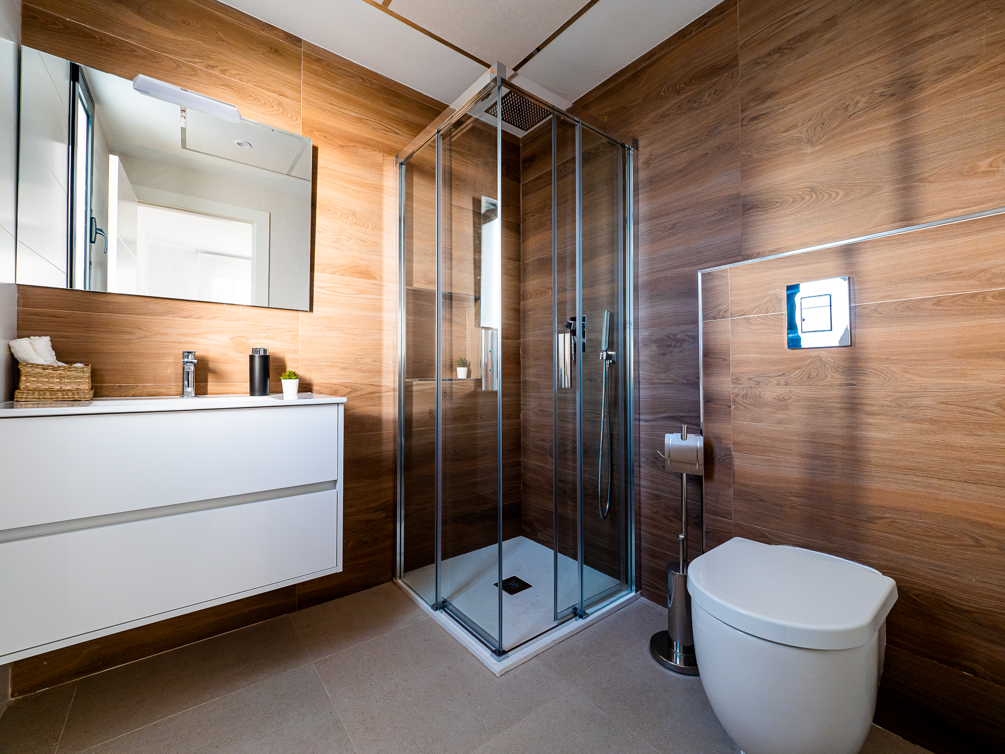 en suite vakantiehuis badkamer