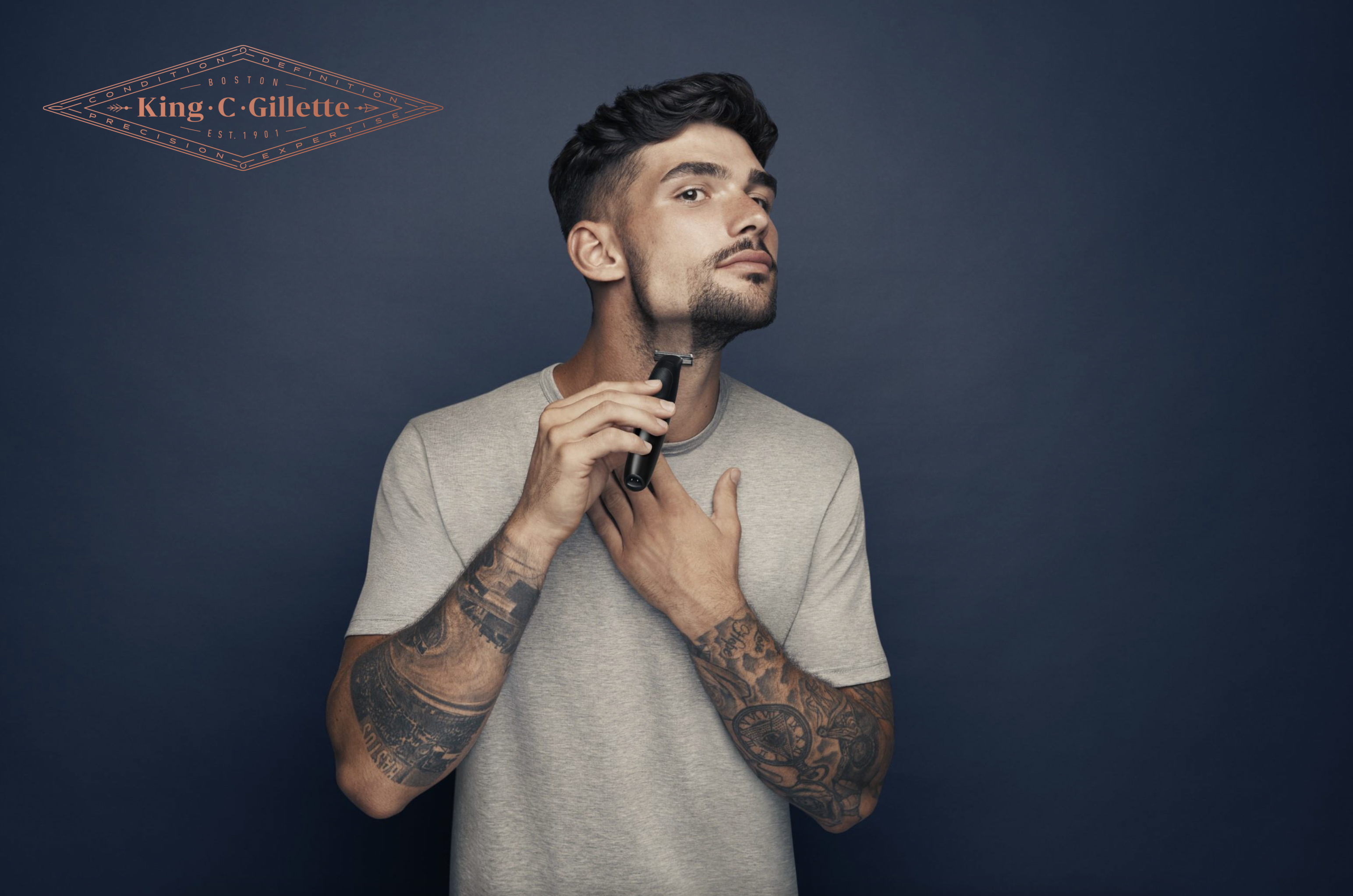 King C Gillette baard trimmen 