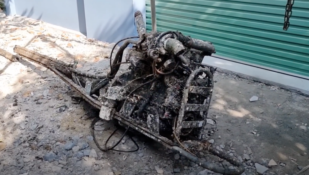 motor speedboot zelfgemaakt