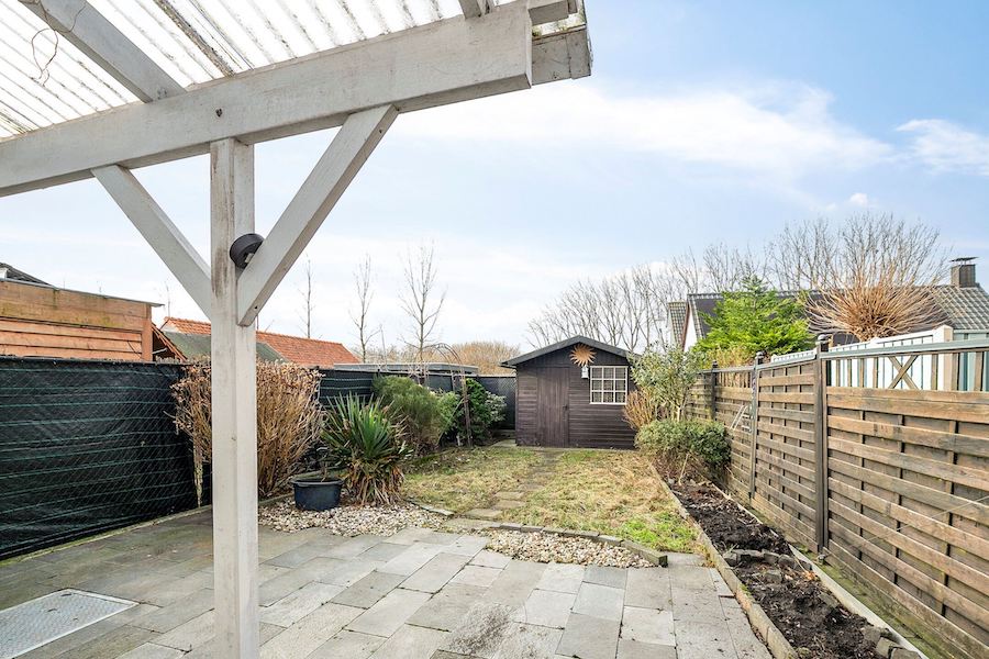 Tuin goedkope woning