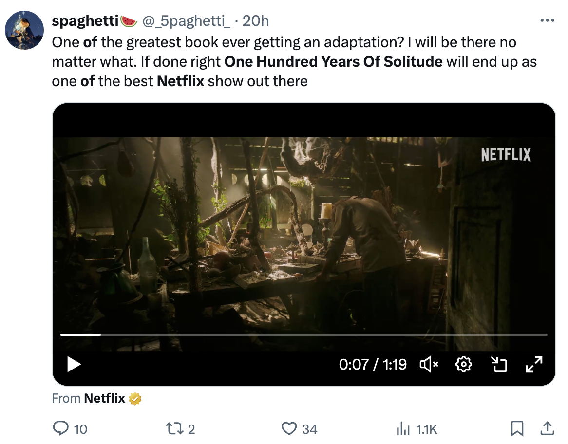 One Hundred Years of Solitude Netflix