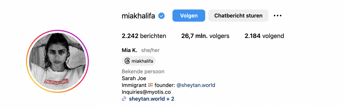 Mia Khalifa Instagram